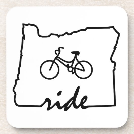 Ride Oregon (Radfahren) Untersetzer (Vorderseite)