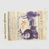 Ride 🎖️ Pancho Villa Vintag mexikanisch Golfhandtuch (Horizontal)