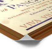 Ride 🎖️ Pancho Villa Vintages mexikanisches Kunst Poster (Ecke)