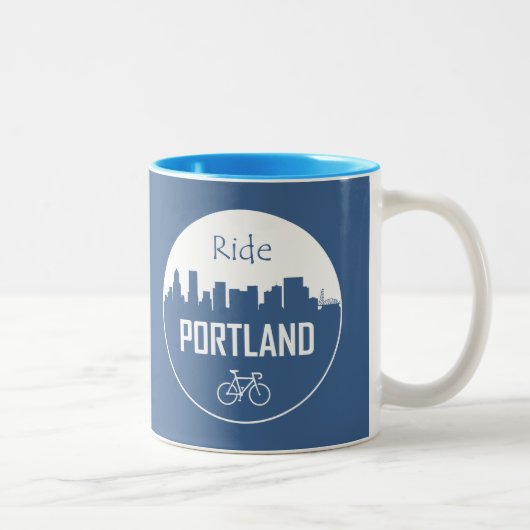 Ride Portland Zweifarbige Tasse (Rechts)