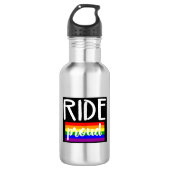 Ride Proud Cycling Edelstahlflasche (Vorderseite)