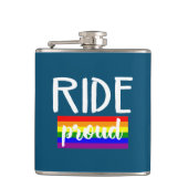 Ride Proud Cycling Flachmann (Vorderseite)