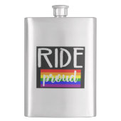 Ride Proud Cycling Flachmann (Vorderseite)