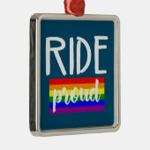 Ride Proud Cycling Ornament Aus Metall (Rechts)