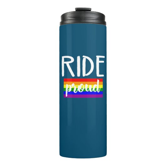 Ride Proud Cycling Thermosbecher (Vorderseite)