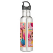 "Ride Retro" Edelstahlflasche (Rückseite)