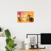 Ride Route 66 Poster (Heimbüro)