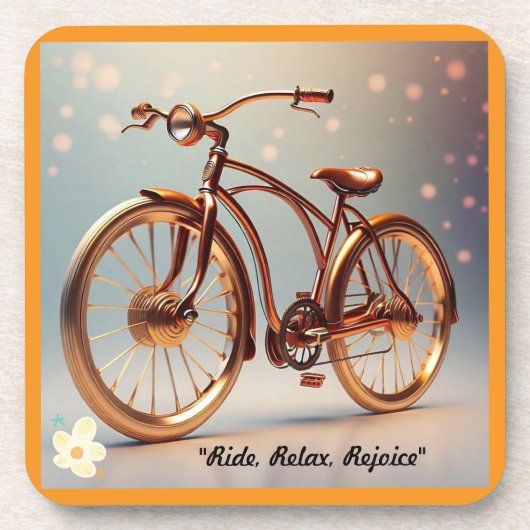 "Ride Serene" Getränkeuntersetzer (Vorderseite)