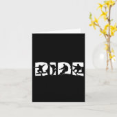 Ride Snowboard T Shirt Karte (Gelbe Blume)