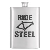 Ride Steel Flachmann (Vorderseite)
