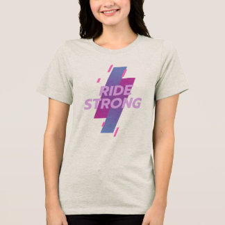 Ride Strong: Spin Class & Indoor Cycling Tri-Blend Shirt