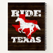 Ride Texas - Geschenk für Pferdefreunde, Reiter Notizblock (Rückseite)