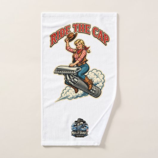 Ride the Cap – Classic Wet Shaving Hand Towel Handtuch (Handtuch)