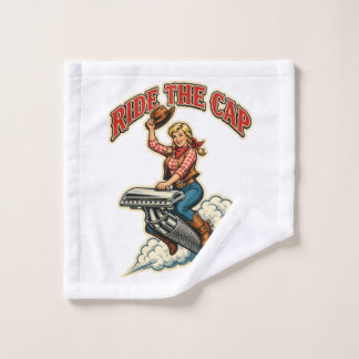 Ride the Cap – Vintage Wet Shaving Washcloth Waschlappen