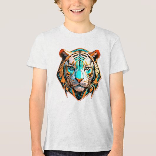 "Ride the Cosmic Tides" Tri-Blend Shirt (Vorderseite)