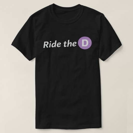 Ride the D Herren Basic T-Shirt (Design vorne)