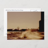 Ride the Ferris Wheel at Navy Pier in Chicago Postkarte (Vorne/Hinten)