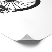 "Ride the Trails" Bike Word von Teilen Poster (Ecke)