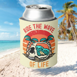 Ride the Wave of Life Surfing  | Motivational Sea Dosenkühler