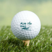 Ride the Wave Surf Design Golfball (Insitu T-Shirt)