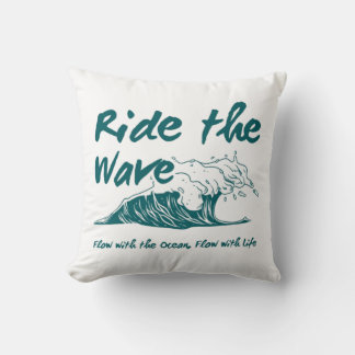 Ride the Wave Surf Design Kissen