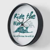 Ride the Wave Surf Design Uhr (Winkel)