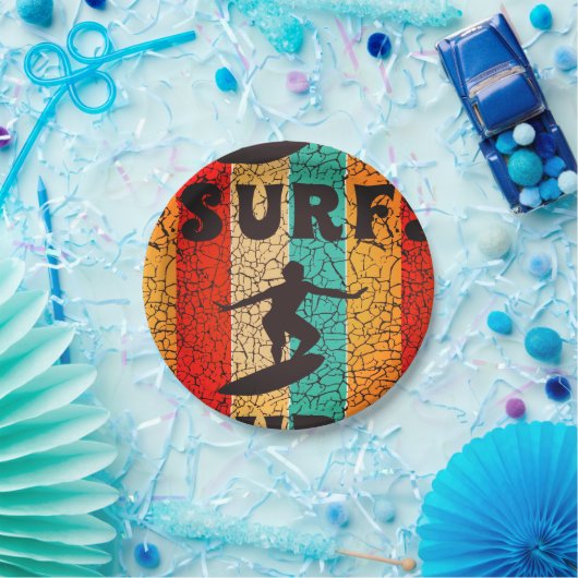 Ride the Waves California Summer Surfstrand Pappteller (Party)