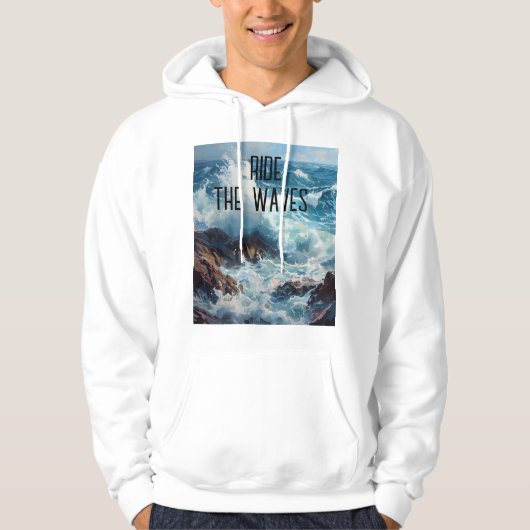 Ride the Waves – Ocean-Inspired Hoodie (Vorderseite)