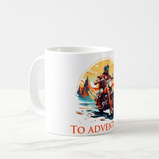 Ride to Adventure Kaffeetasse (Vorderseite Links)