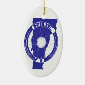 Ride Vermont Keramik Ornament (Rechts)