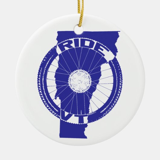 Ride Vermont Keramikornament (Vorne)