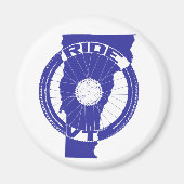 Ride Vermont Magnet (Vorne)