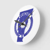 Ride Vermont Runde Wanduhr (Winkel)