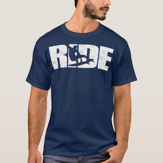 Ride Wakesurf Surfing Surfer Wake Surf T-Shirt (Vorderseite)