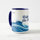Ride Wave Quote Tasse (Vorderseite Links)