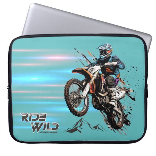 Ride Wild | 15" Laptopschutzhülle (Vorderseite)