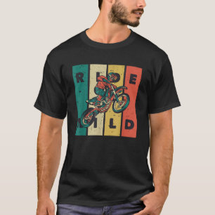 Ride Wild Motocross Bike Vintag Dirtbike Geschenk  T-Shirt