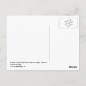 Rideau Canal und Sussex Drive in der Nacht. Postkarte (Rückseite)