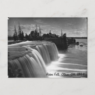 Rideau Falls, Ottawa, ON, 1869 Postcard Postkarte