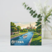 Rideau-Kanal Kanada Postkarte (Stehend Vorderseite)