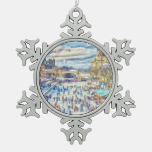 Rideau Kanal Ottawa Kanada Schneeflocken Zinn-Ornament