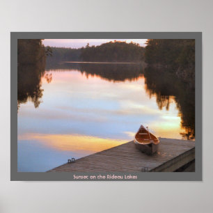 Rideau Seen - Kanufahren Poster