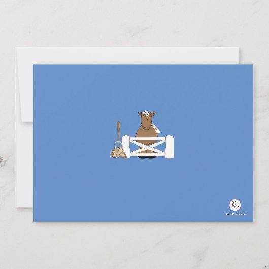 Ride'em Cowboy Einladung (Rückseite)