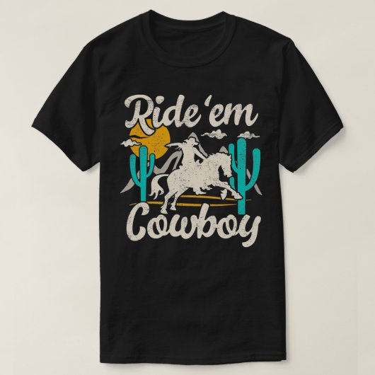 Ride'em Cowboy lässige schicke Grafik für Frauen l T-Shirt (Design vorne)