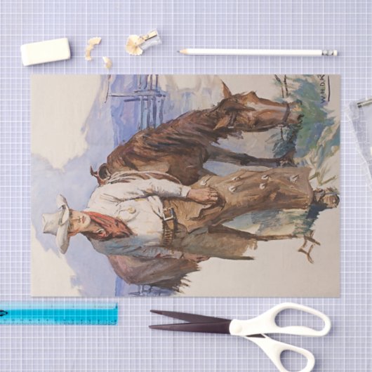 "Rider From Ridge" von WHD Koerner Seidenpapier (Handwerk)