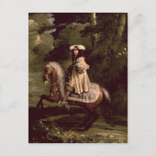 Rider in Blue Postkarte