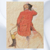 Rider in einem Red Coat von Edgar Degas Puzzle