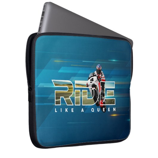 Rider King | 15" Laptop Sleeve (Königin) (Vorne Rechts)