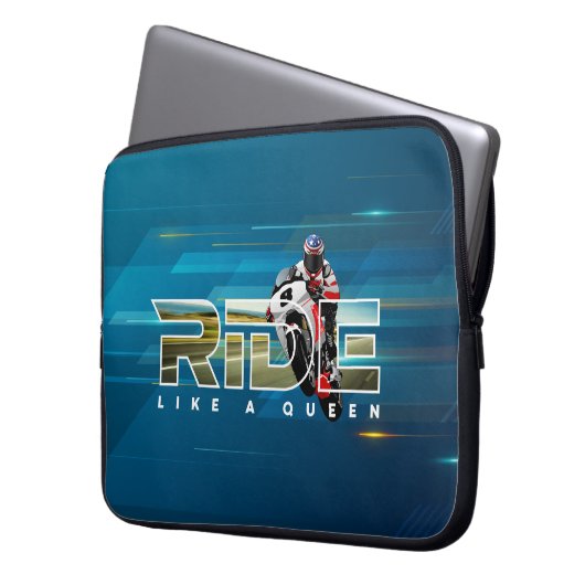 Rider King | 15" Laptop Sleeve (Königin) (Vorderseite Links)