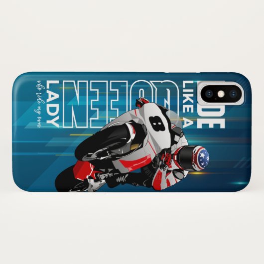 Rider King | iPhone X case (Queen) (Rückseite (Horizontal))